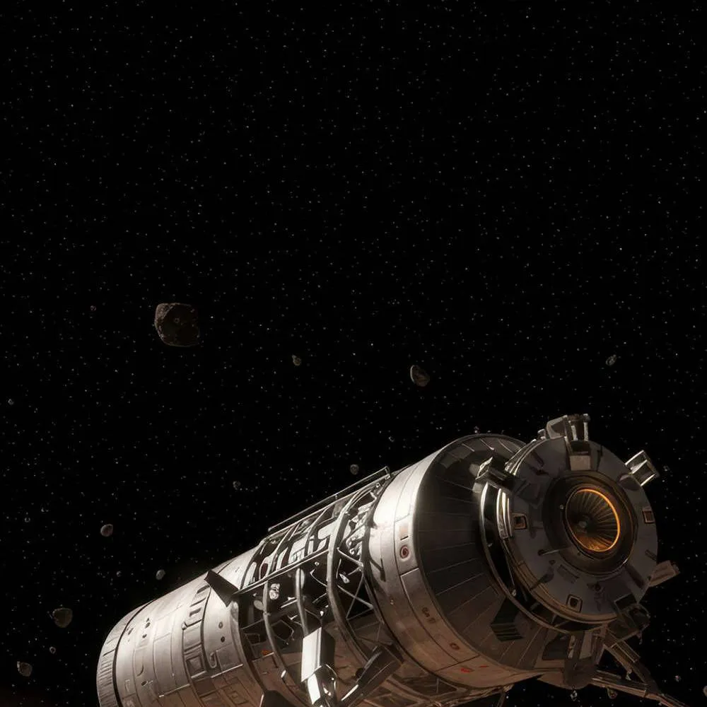 chat with ai character: estación espacial