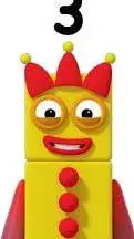 ai character: numberblocks 3/me background