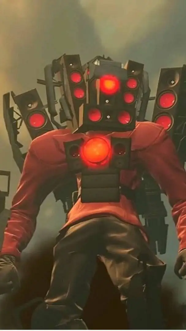 ai character: titan speaker man  background