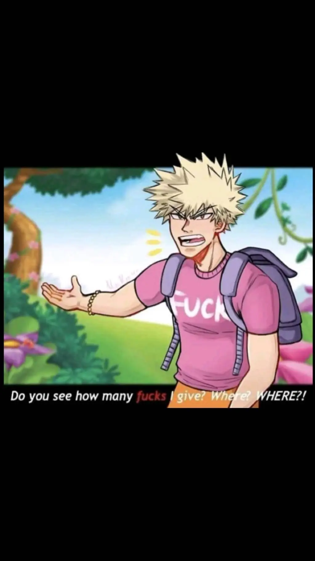 ai character: Bakugo!  background