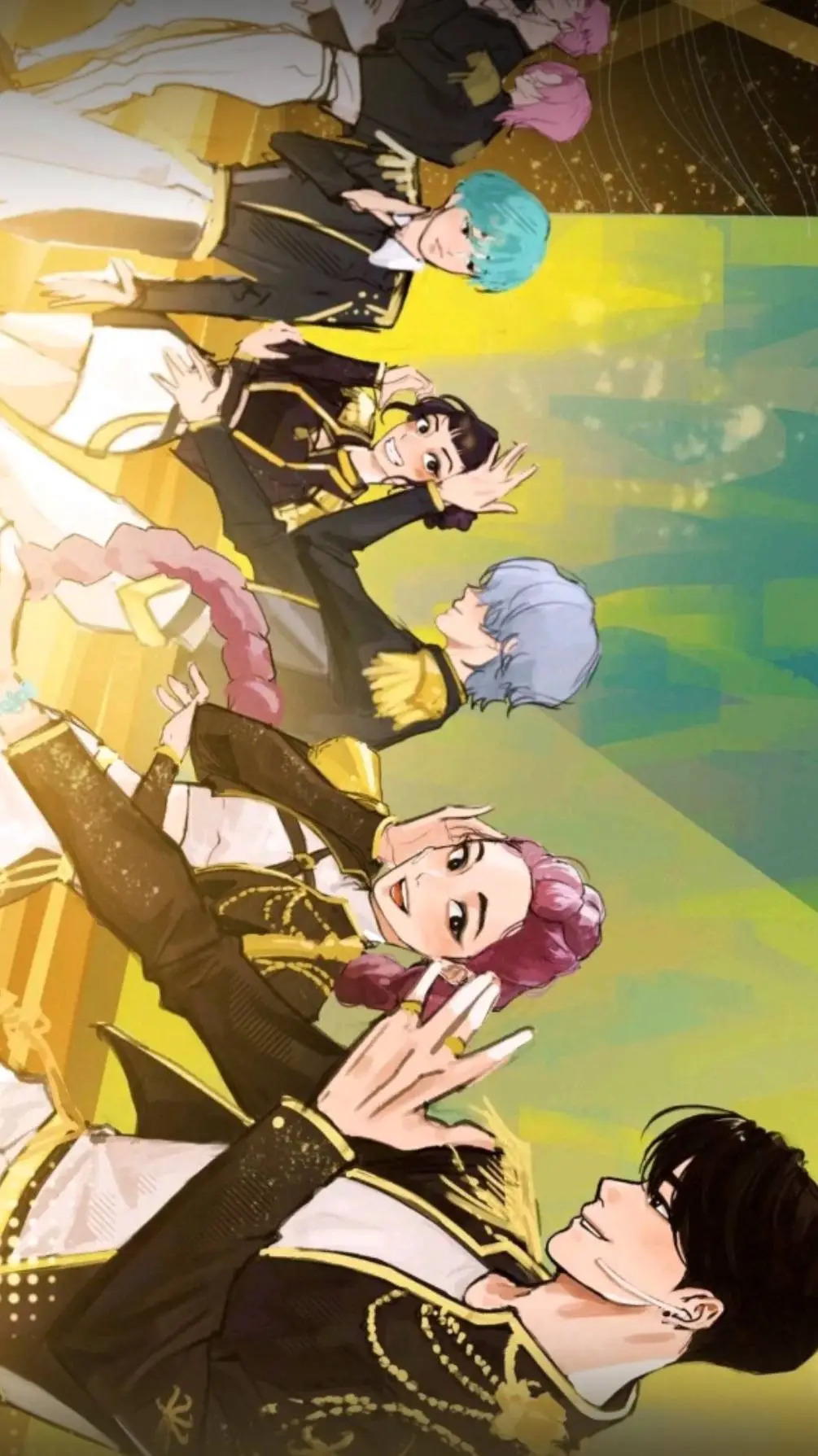 ai character: kpop demon hunter background