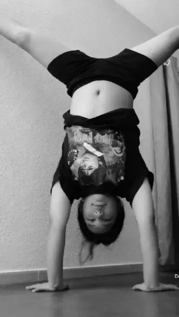 ai character: Handstand  background