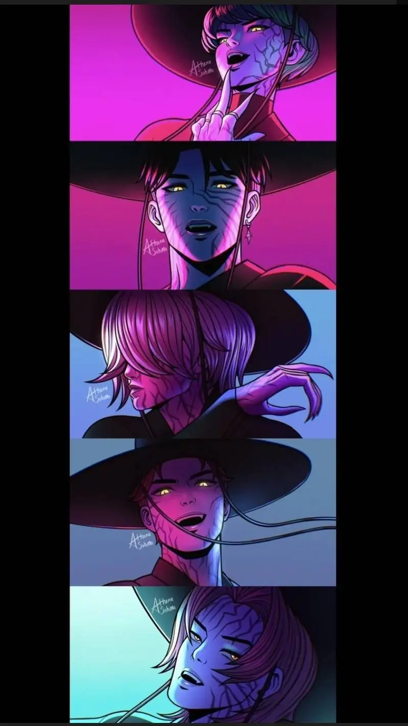 ai character: Saja Boys:Offstage background