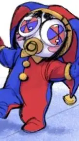 ai character: baby pomni  background