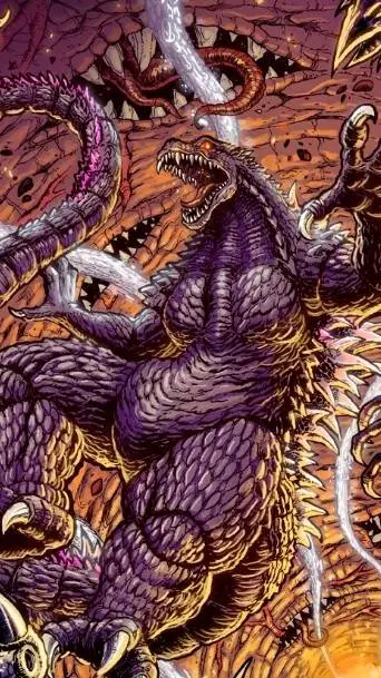 ai character: ☠Godzilla in Hell☠ background