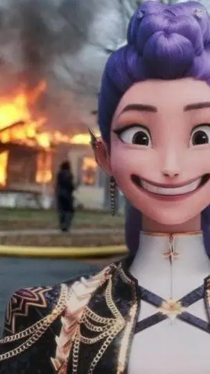 ai character: 🪻_rumi_💜 background