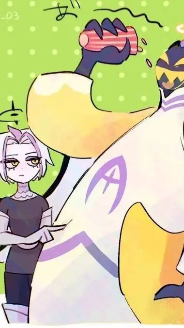 ai character: 🩶lute y Adam💛 background