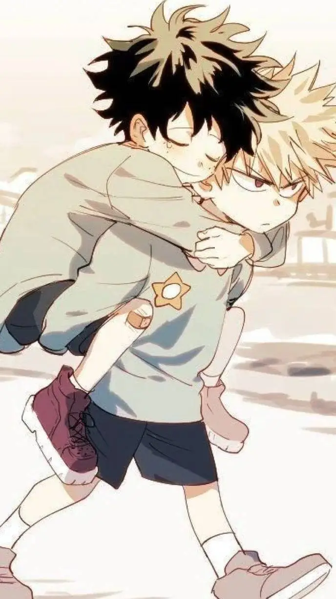 ai character: bébé Deku bakugo background