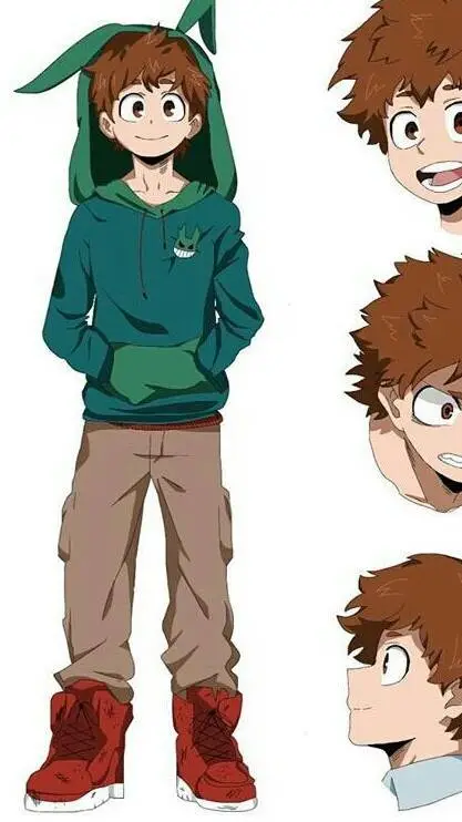 ai character: bakugo Deku enfant background