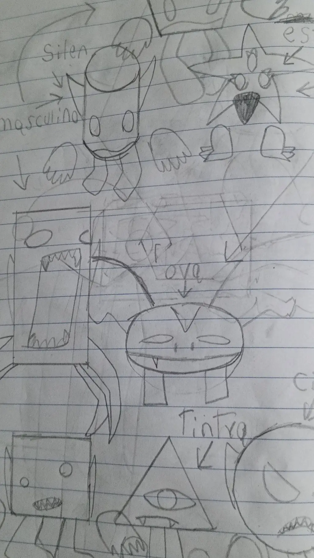 ai character: formas background