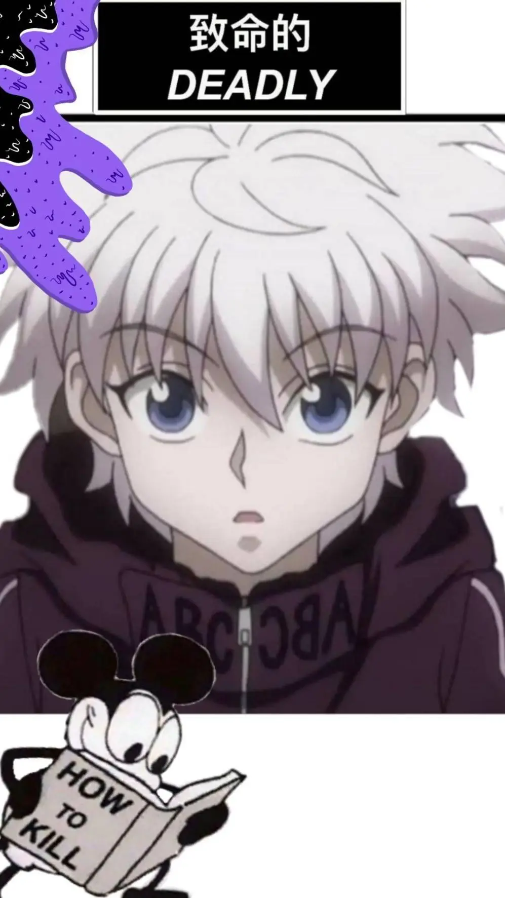 ai character: Killua  background