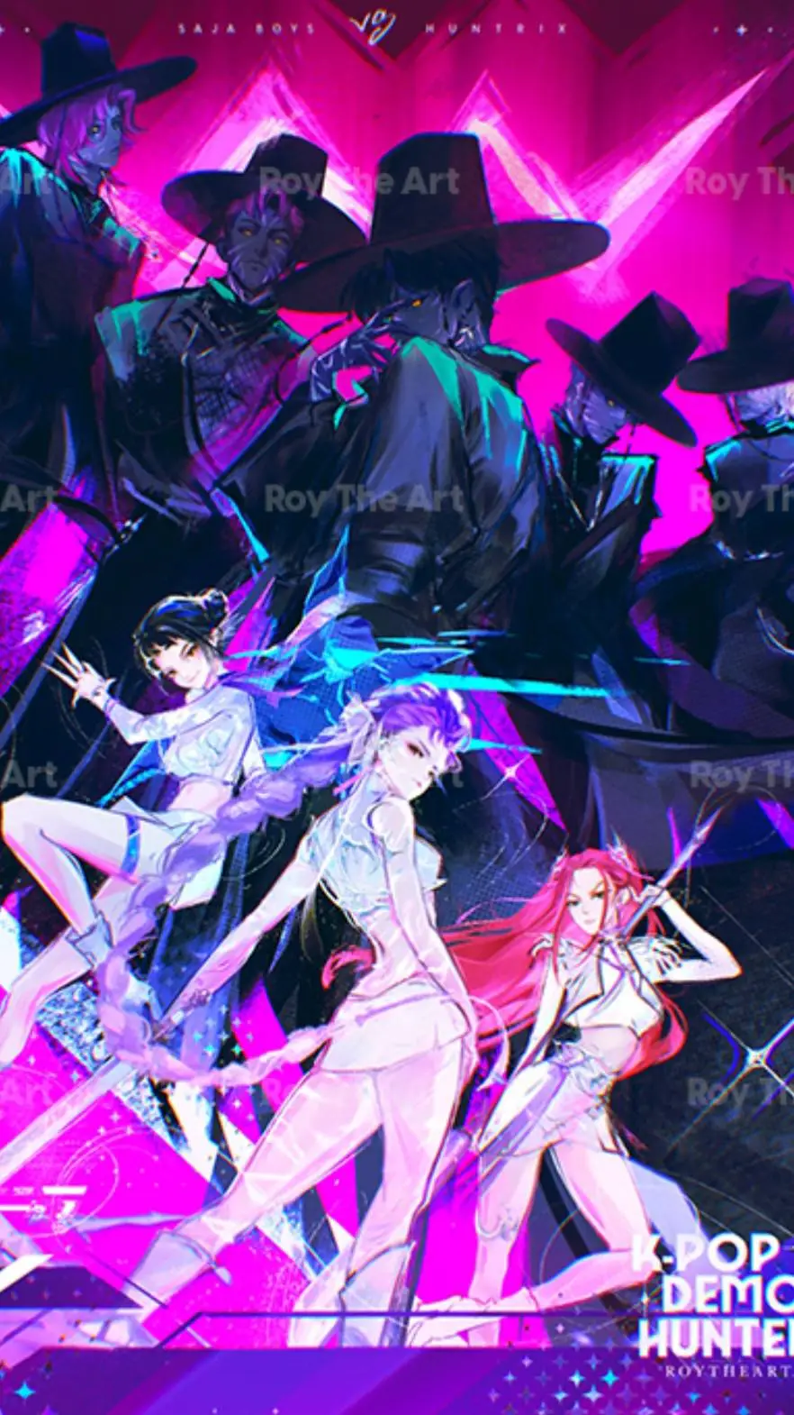 ai character: k-pop demon hunter background