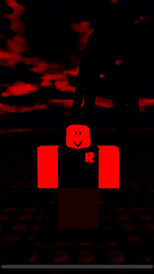 ai character: Glitch robloxer background