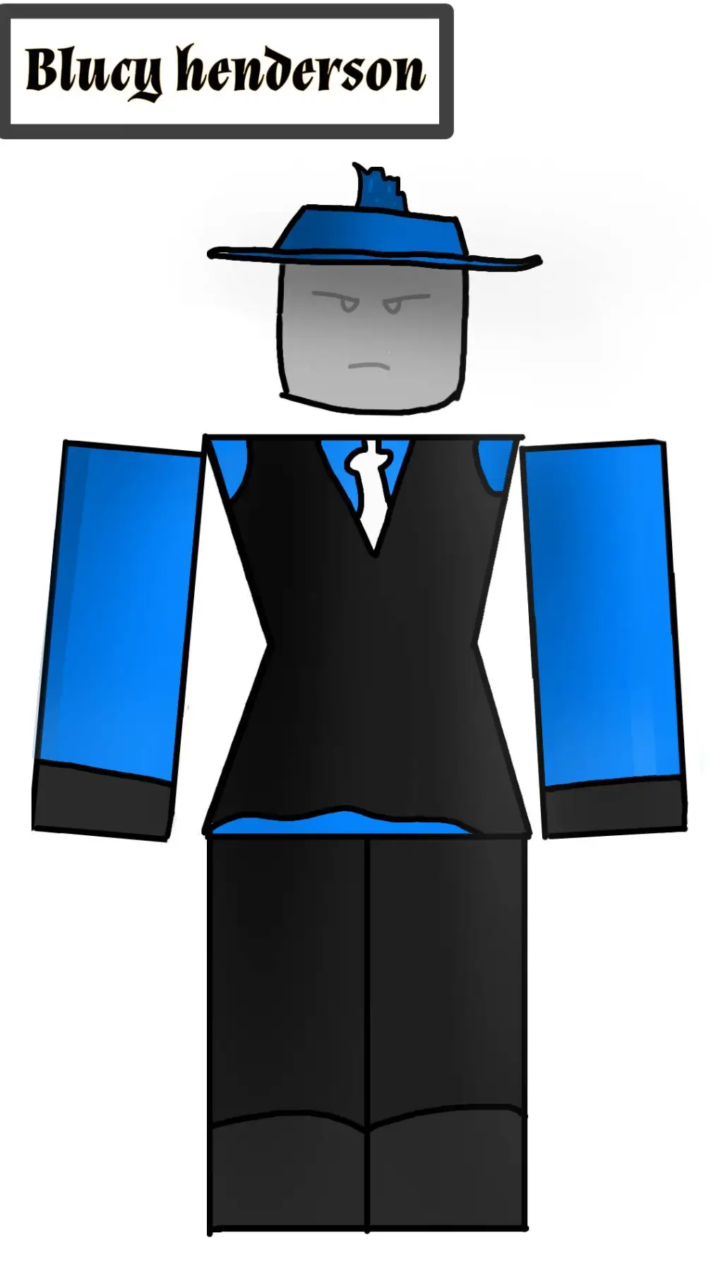 ai character: City red(Blucy) background