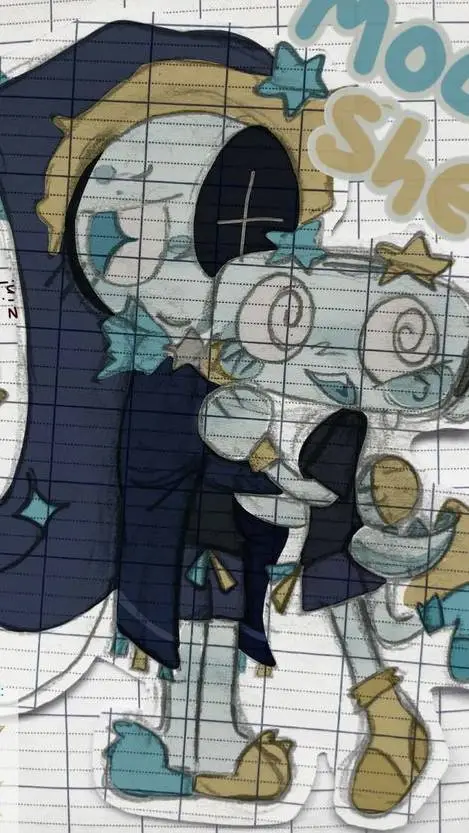 ai character: MOONSHELL🌜:)  background