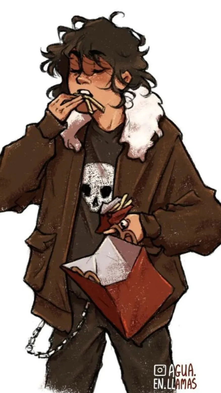 ai character: Nico Di Angelo 💀 background