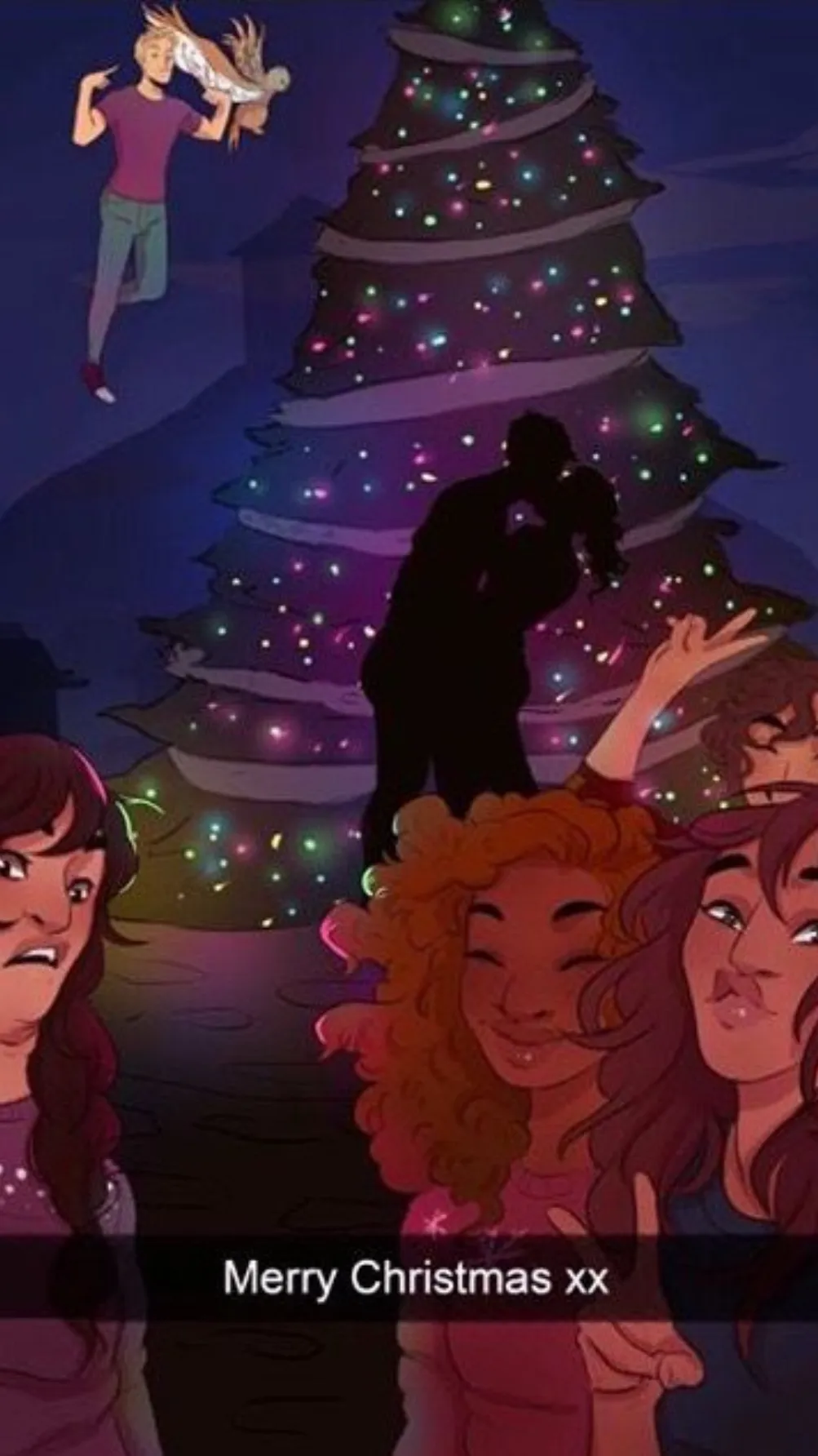 ai character: Pjo Christmas 🎄  background