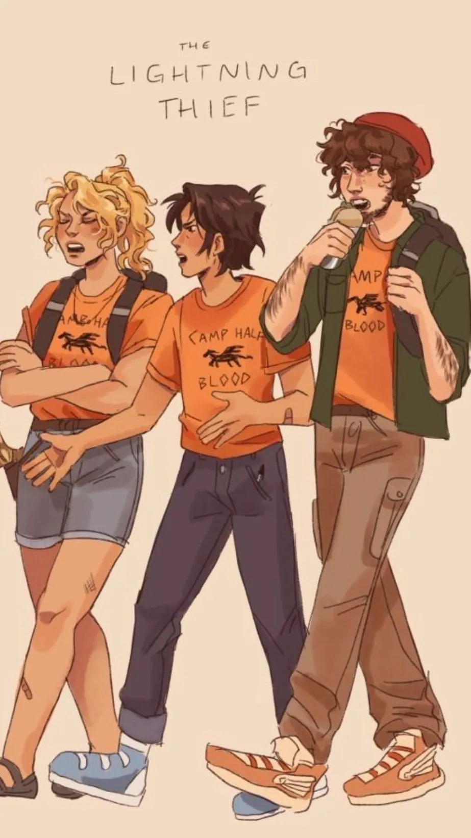 ai character: Lightning Thief  background