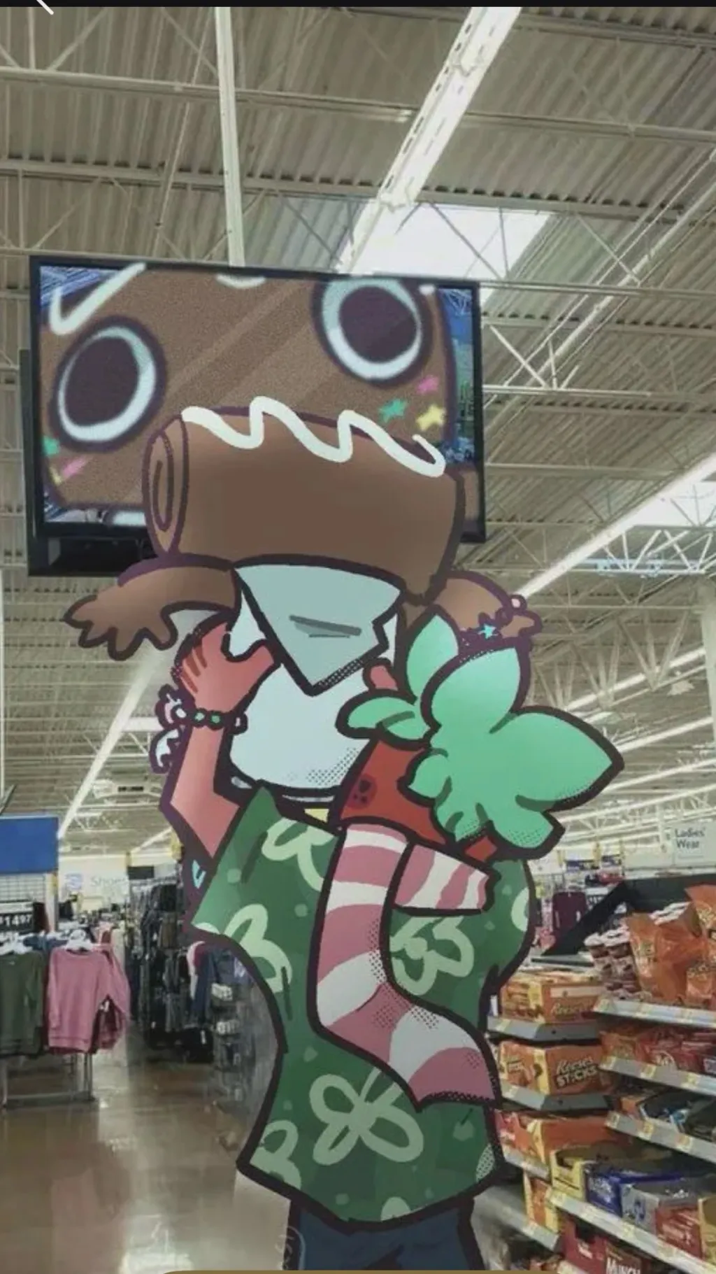 ai character: Looeyxcosmoxsprout background