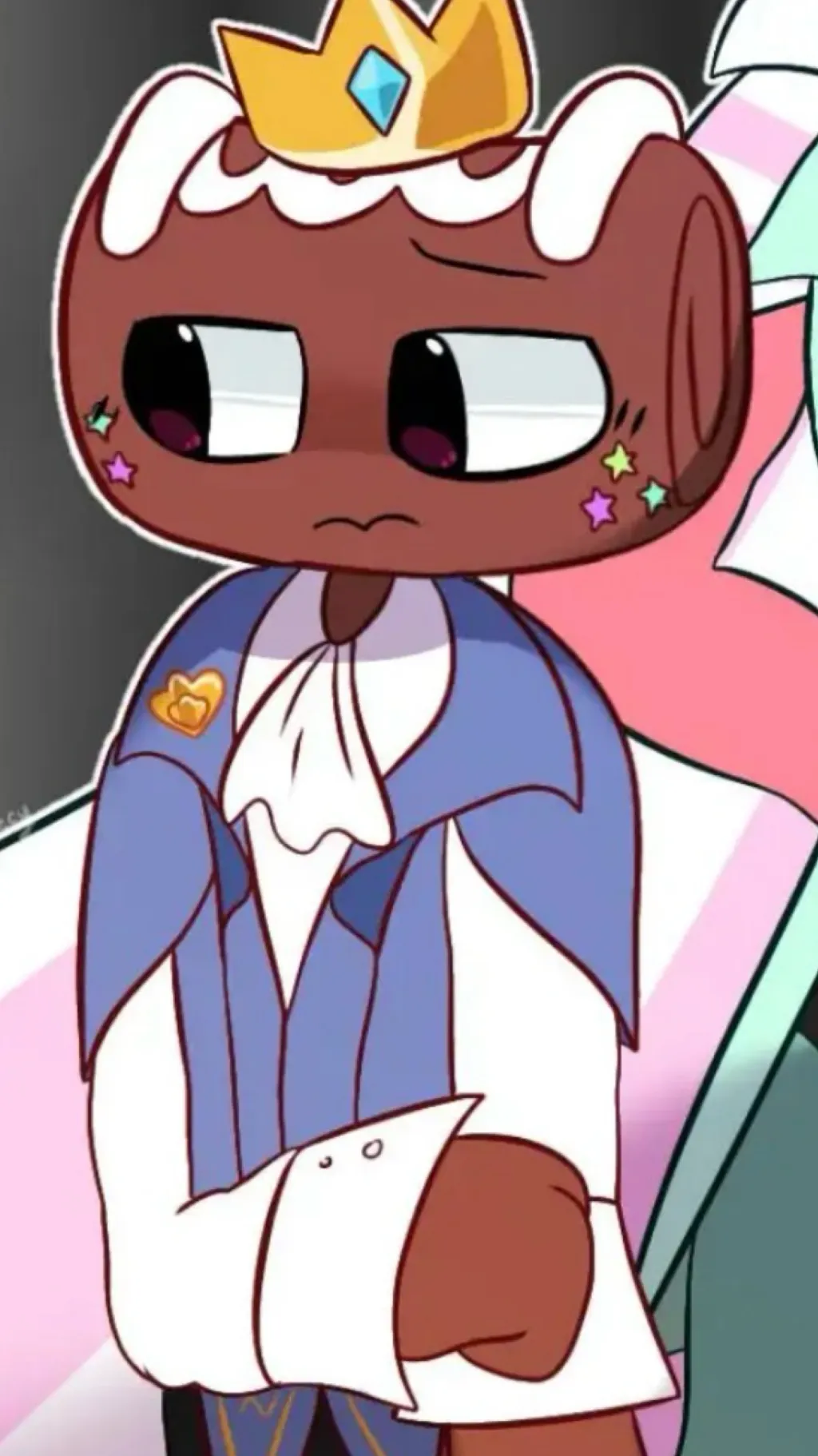 ai character: Fruitcake background