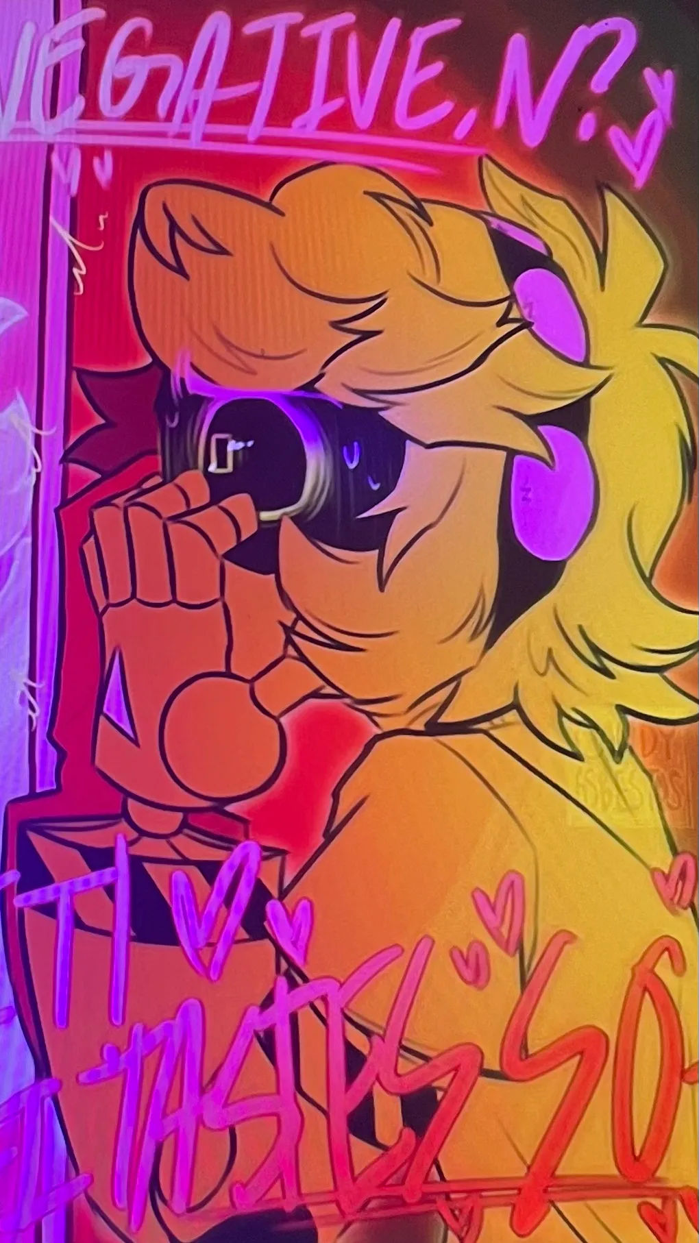 ai character: N x Uzi background