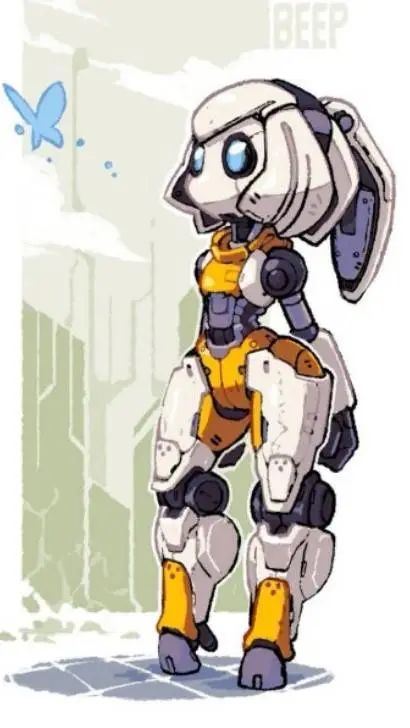 ai character: IA femenina  background