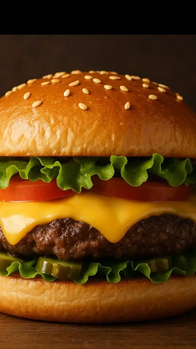 ai character: burger background