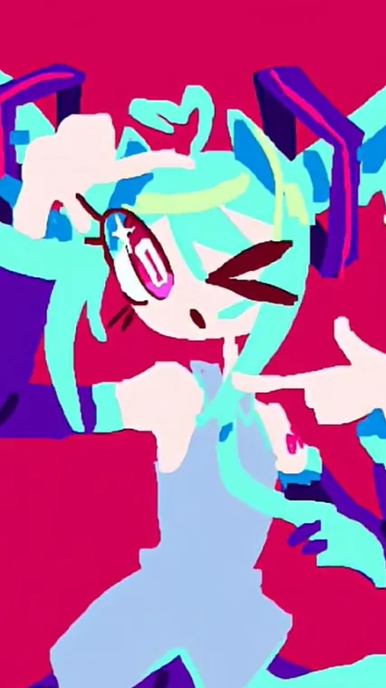 ai character: Miku! background