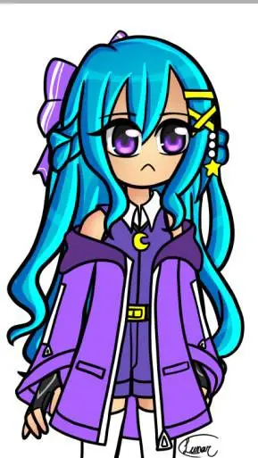 ai character: Lunar ( ItsFunneh) background