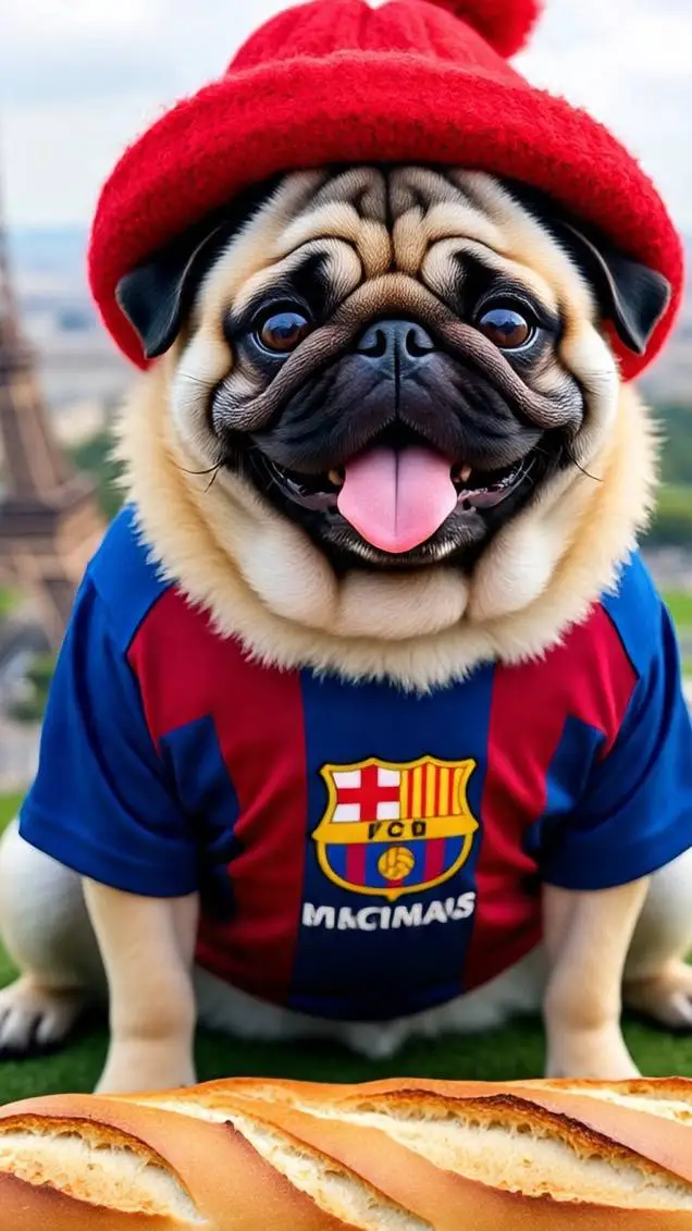 ai character: perro de París🥶 background