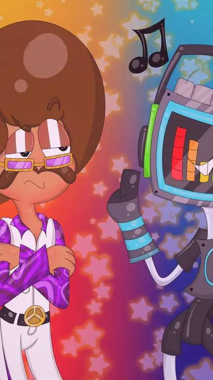 ai character: Jimmy & beatbot background