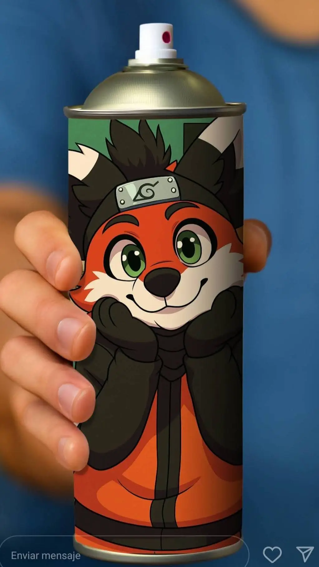 ai character: furry spray background