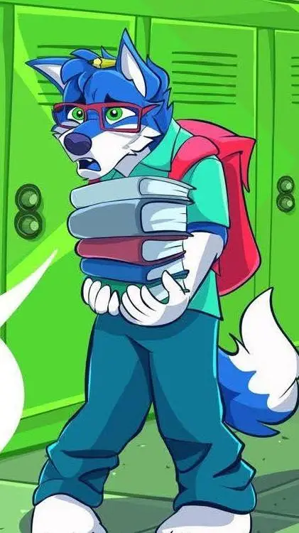 ai character: furry school background