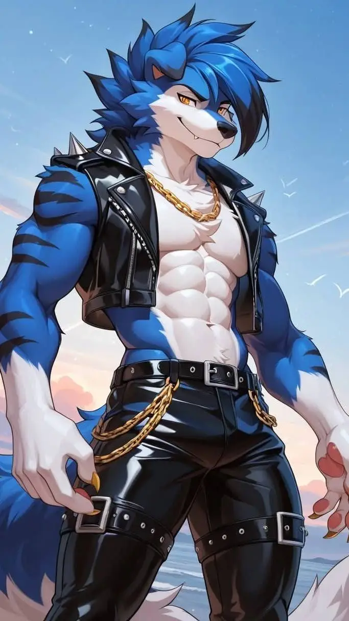 ai character: Biker Seth L Wolf background