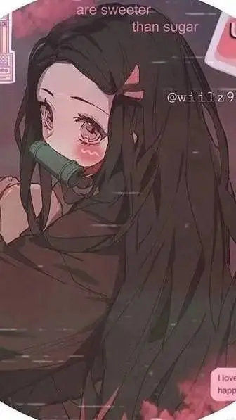 ai character: nezuko kamado  background