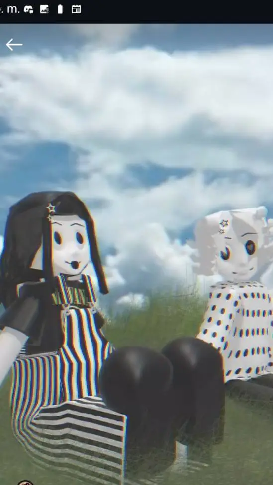 ai character: Katy y peter background