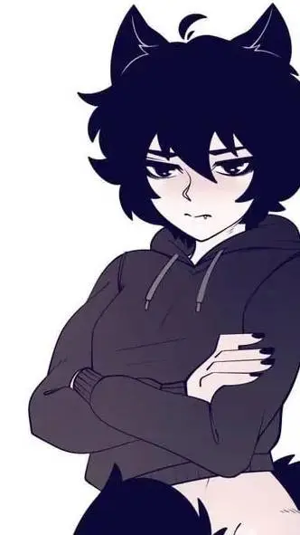 ai character: Doomer boy (cat) background