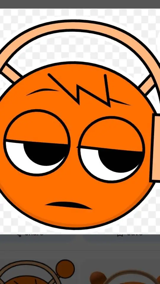 ai character: spunky Orange background