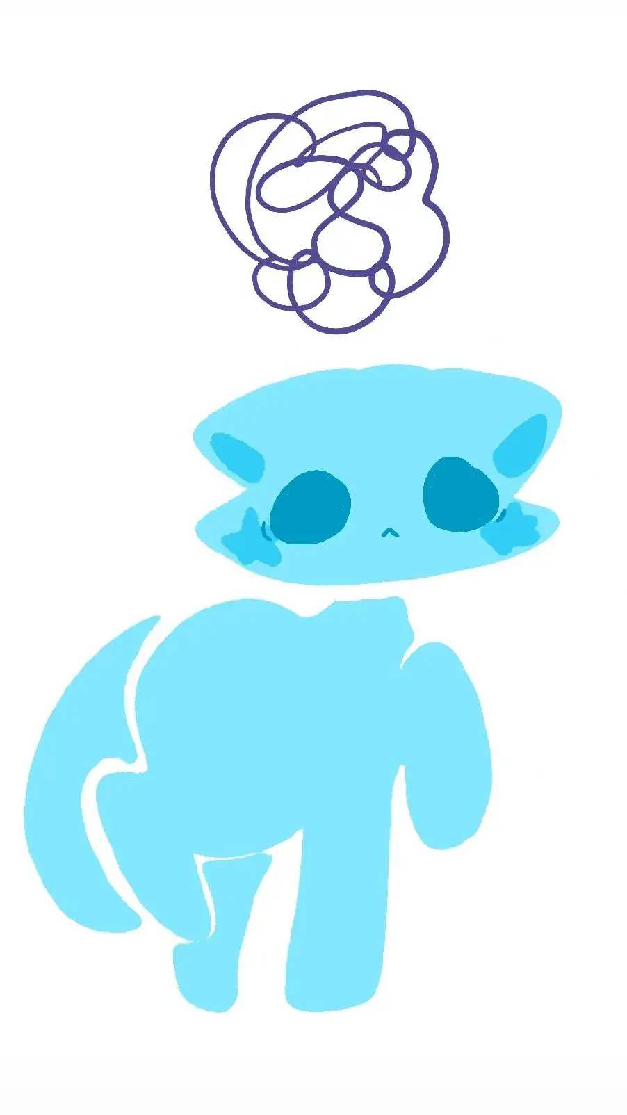 ai character: depression cat background