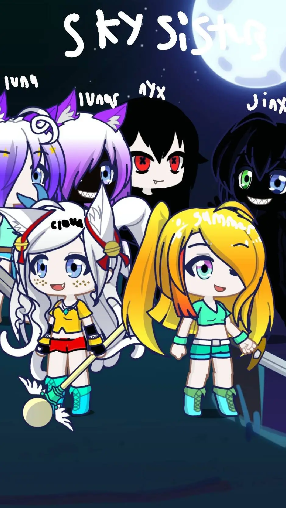 ai character: sister fight! background