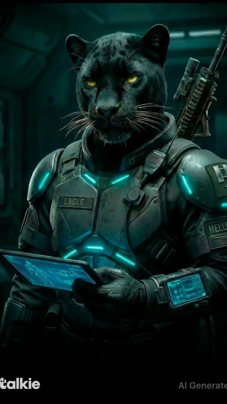 ai character: Eagle background