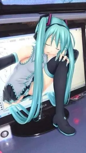 ai character: hatsune miku background