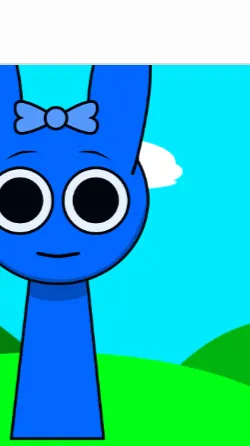 ai character: Mr blue￼ background