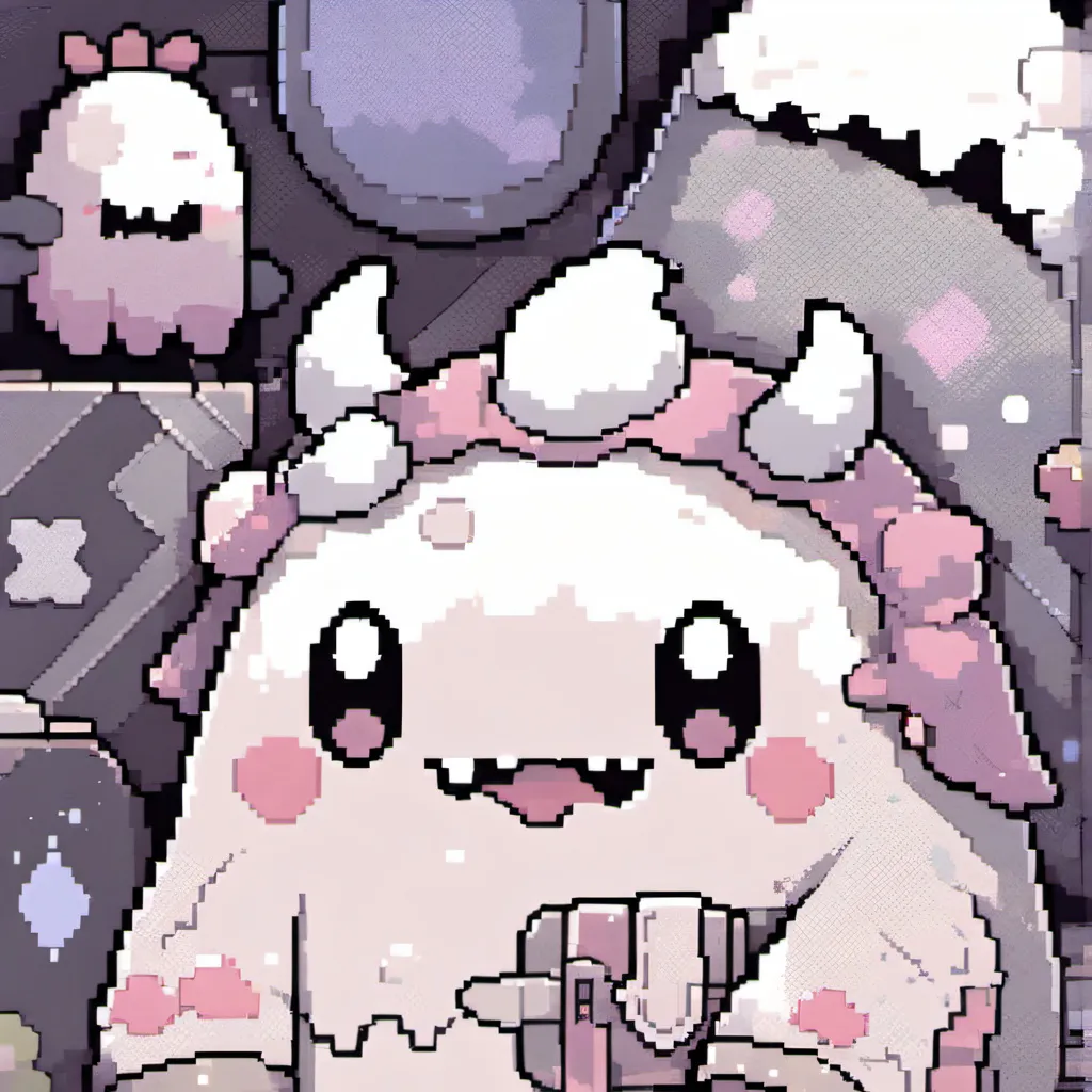 chat with ai character: Cute monster blob