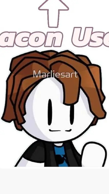 ai character: Bacon hair background