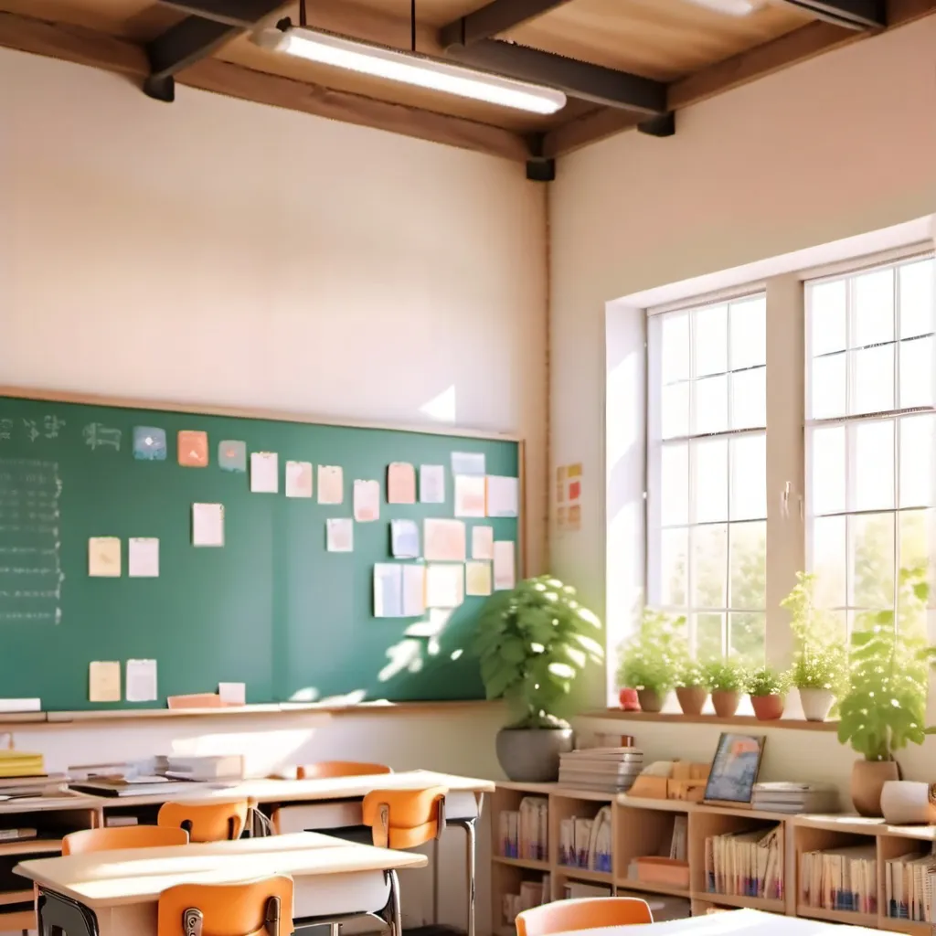 chat with ai character: classroom