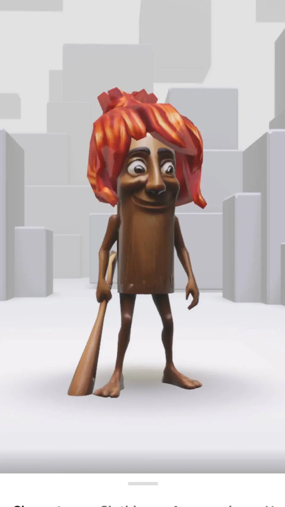 ai character: mango background