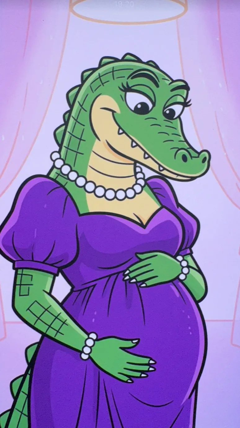 ai character: Madame Aligatora  background