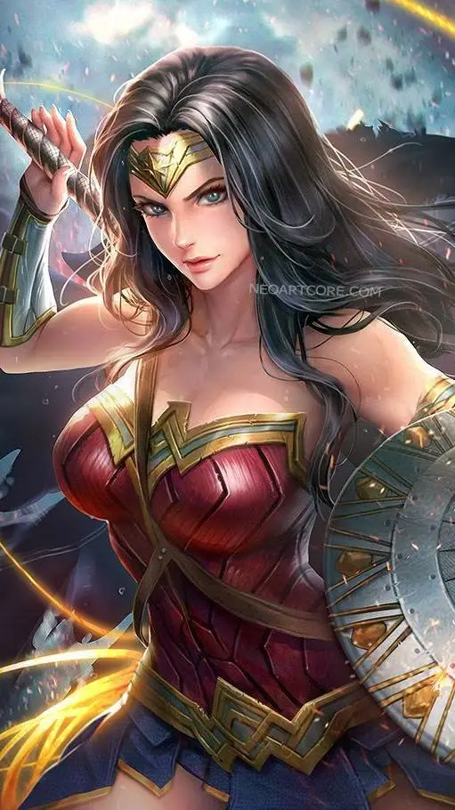 ai character: Wonder Woman background