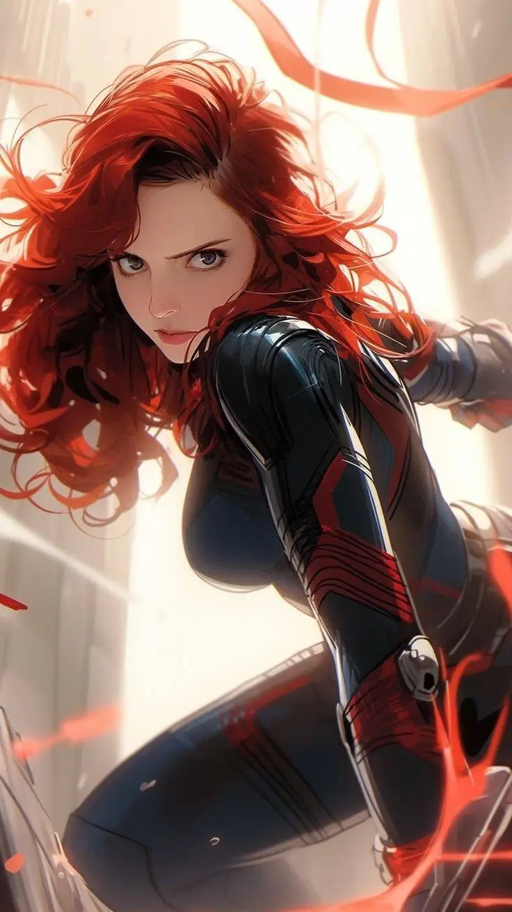 ai character: Black Widow background